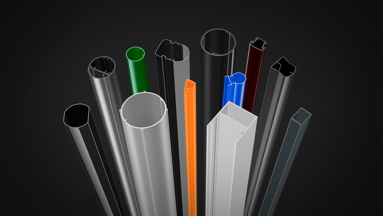 Individuell extrudierte Kunststoffprofile von BWF Profiles mit präzisen Querschnitten – technische Hohlprofile, Rundprofile und komplexe Profilgeometrien für industrielle Serienanwendungen.